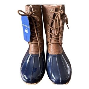 JBU Brown and Navy Winter Boots